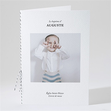 Livret de messe baptême joyeuse colombe