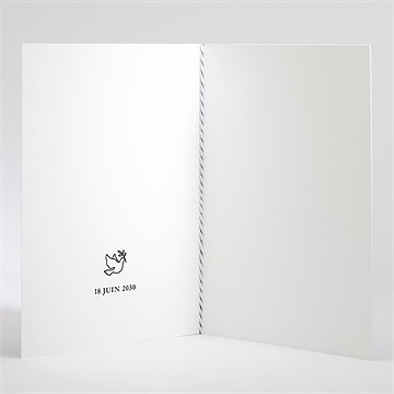 Livret de messe baptême joyeuse colombe - Intérieur du livret