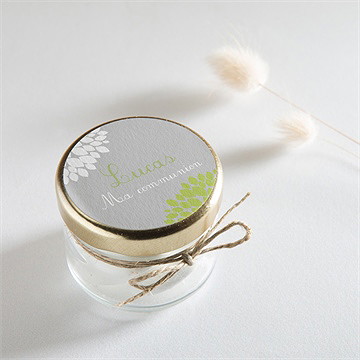 Sticker communion cadre gris et lumière - Mise en situation