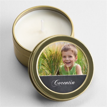 Bougie communion mon ange bleu