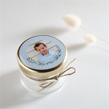 Sticker communion doux flocons - Mise en situation