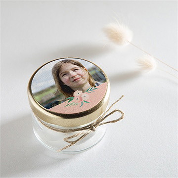 Sticker communion rose tendre - Mise en situation