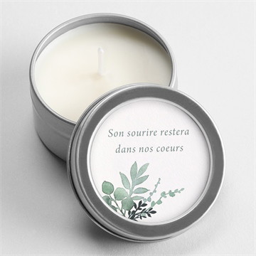 Bougie souvenir bel apaisement dorure