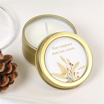 Bougie souvenir fleur sauvage