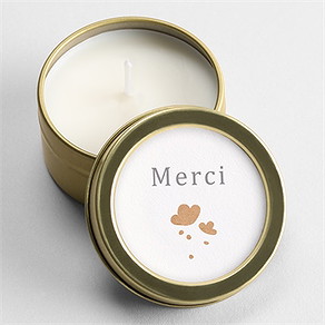 Bougie souvenir gaufrage et kraft