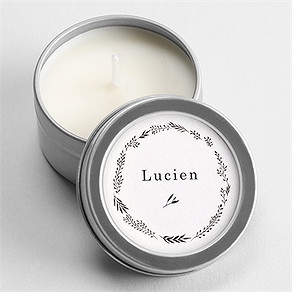 Bougie souvenir sobre