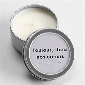 Bougie souvenir hommage