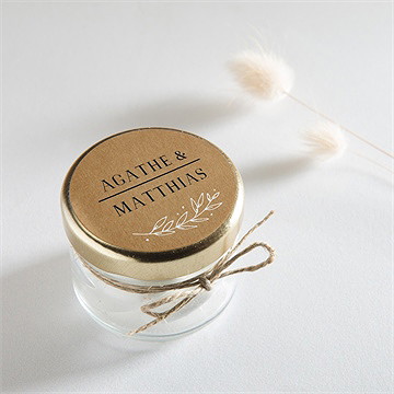 Sticker mariage kraft champêtre - Mise en situation