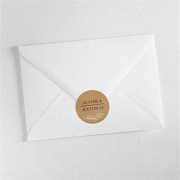 Sticker mariage kraft champêtre - Mise en situation