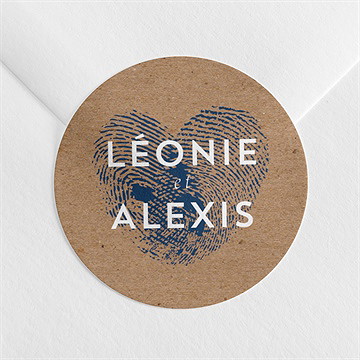 Sticker mariage uniques empreintes