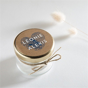 Sticker mariage uniques empreintes - Mise en situation