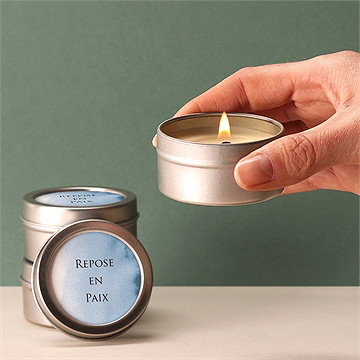 Bougie souvenir dégradé - Bougie allumée