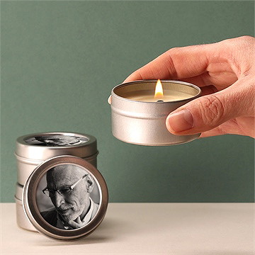 Bougie souvenir memento magnet - Bougie allumée