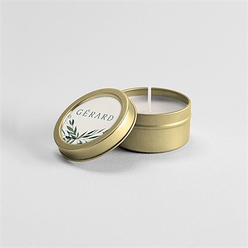 Bougie souvenir mémento - Mise en situation