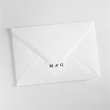 Sticker mariage epuré - Mise en situation