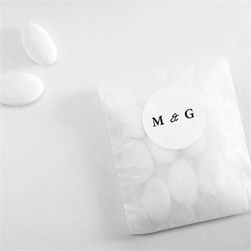 Sticker mariage epuré - Mise en situation