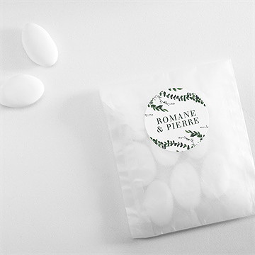 Sticker mariage fusion végétale - Mise en situation