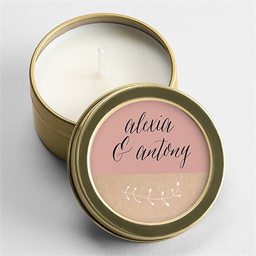 Bougie mariage célébration d'amour