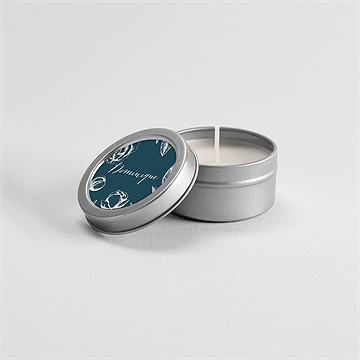 Bougie souvenir feuillages buccoliques - Mise en situation