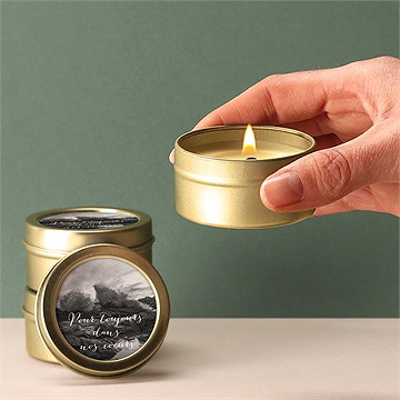 Bougie souvenir songes - Bougie allumée