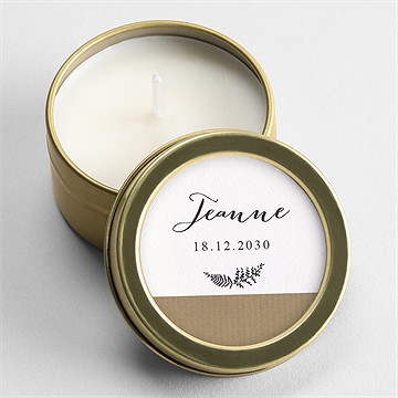 Bougie souvenir faire part décès photos