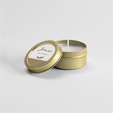 Bougie souvenir faire part décès photos - Mise en situation