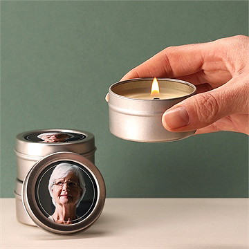 Bougie souvenir pour l'eternité - Bougie allumée