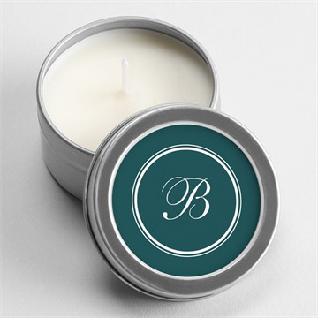 Bougie souvenir son monogramme