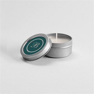 Bougie souvenir son monogramme - Mise en situation