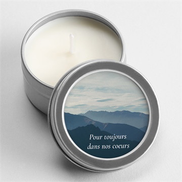 Bougie souvenir oraison plié