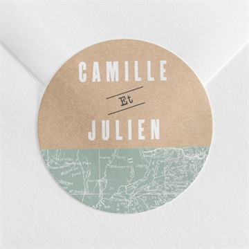 Sticker mariage voyage voyage