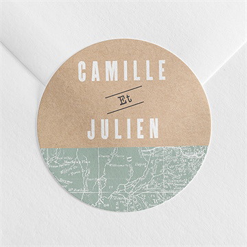 Sticker mariage voyage voyage