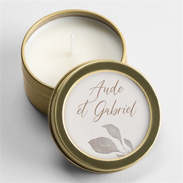 Bougie mariage élégance