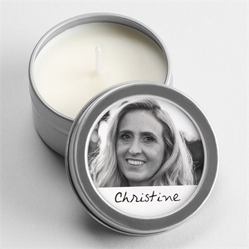 Bougie souvenir souvenir portrait dorure