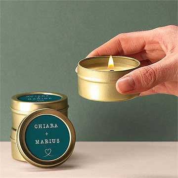 Bougie mariage superposés - Mise en situation