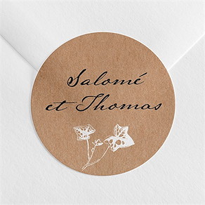 Sticker mariage lierre grimpant