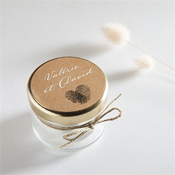 Sticker mariage coeur croisé - Mise en situation