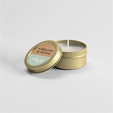 Bougie mariage petite cocotte - Mise en situation