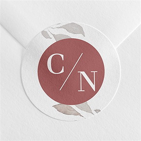 Sticker mariage élégance rose