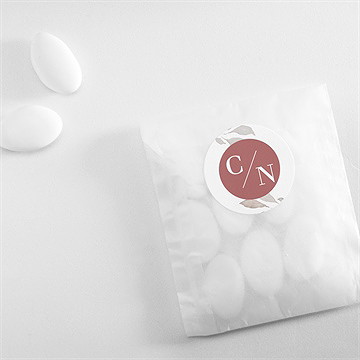 Sticker mariage élégance rose - Mise en situation