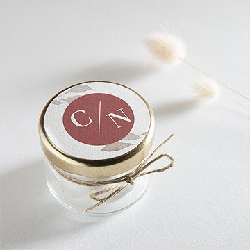 Sticker mariage élégance rose - Mise en situation