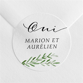 Sticker mariage branche d'amour