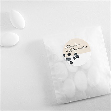 Sticker mariage contraste - Mise en situation