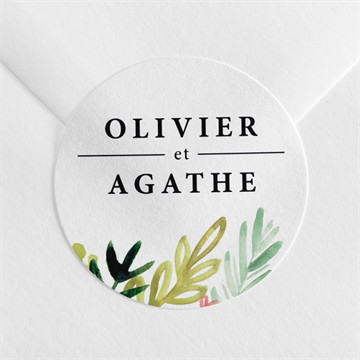 Sticker mariage fraîcheur champêtre