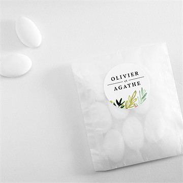 Sticker mariage fraîcheur champêtre - Mise en situation