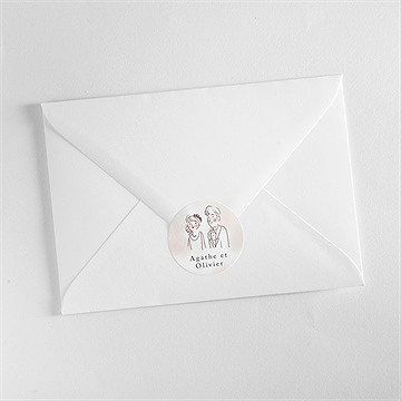 Sticker mariage décalés - Mise en situation