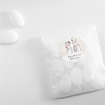 Sticker mariage décalés - Mise en situation