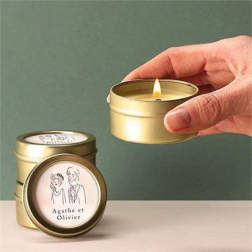 Bougie mariage décalés - Mise en situation