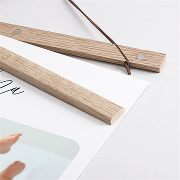 Affiche naissance petit bout'chou - Détail des supports en bois