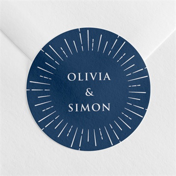 Sticker mariage notre astre